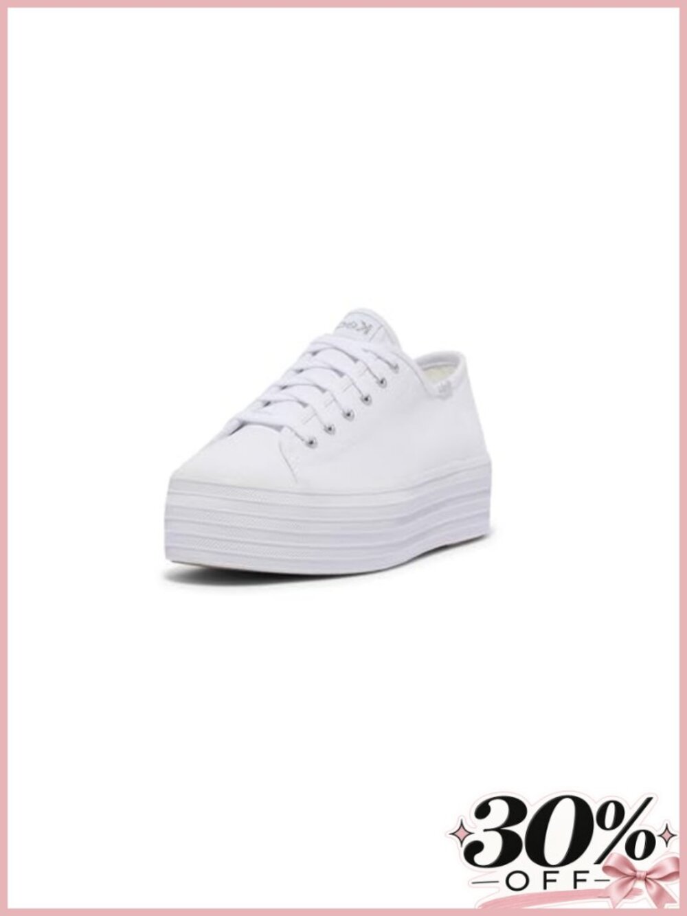 Platform Sneakers Leather Canvas Lace-Up Casual Comfortable Tennis Shoes